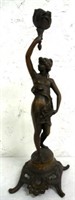 Nude Bronze Like Figurine on Base