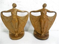 Pair of Cast Iron Bookends Painted