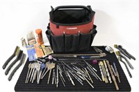 Husky Tool Tote Bag with Various Drill Bits & More