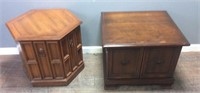 2 VINTAGE END TABLES