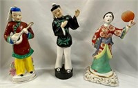 3 Vintage Asian Figurines