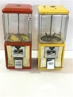 Lot of 2 Coin Op Candy/Nut Dispensers