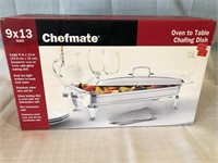 Chefmate oven to table chafing dish NEW
