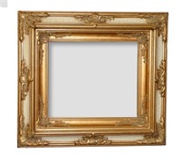 Ornate Gilt Wood & Composition Bevel Wall Mirror