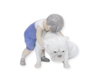 Bing & Grondahl Denmark Boy & Dog Figurine