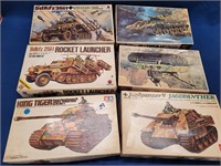 (6) Scale Models of German Trucks & Tanks