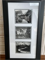 Black and White Landscape Print Framed