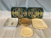 Small trays and baking dishes