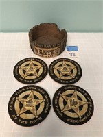 Wanted Dead or Alive Coasters