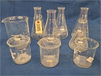 beakers, graduated cylinders, and more.