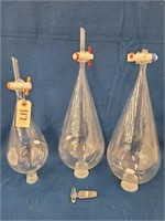 3 Separatory funnels 2 are 2000ml, 1is 1000ml