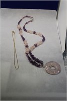 Rose Quartz & Amethyst Necklace
