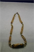 Agate and Glass Bead Necklace