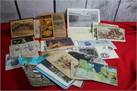 Lot of Vintage Postcards Store Ads Photos ect.