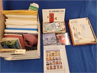 Stamp Collecting Materials w/ hundreds of stamps