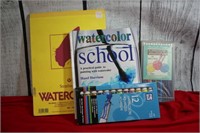 Lot of Watercolors Instruction Sketch Book