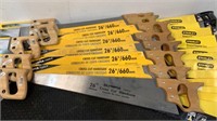 (33) Stanley Assorted Hand Saws
