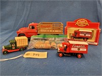 4 Collectors Die Cast Trucks Variety Of Sizes
