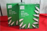 Lot of 2 Packs of 100 each LED Lights