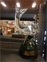 MURANO GLASS  ROCK DECANTER W/CLEAR FISH