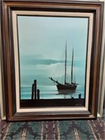 oil on canvas by george e lee  25x31