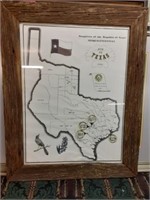 daughters of texas map  23x30