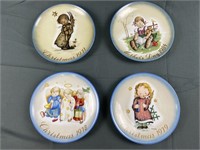 4 Vintage Hummel Collector Plates
