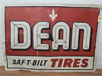Dean Tires Tin Sign