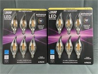Lot of 2 Sets of 6 LED Lightbulbs