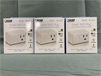 Lot of 3 Feit Electric Smart WiFi Plugs