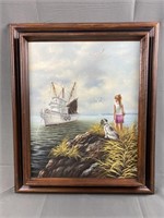 Framed Oil on Canvas