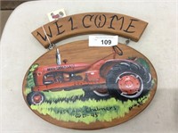 AC WD-45 Hand-Painted "Welcome" Sign