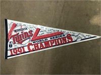 Minnesota Twins 1991 World Series Champion Pennant