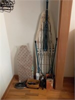 Large and Small Ironing Boards and 4 Irons