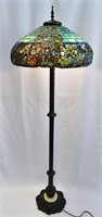 Tiffany Style Leaded Glass Floor Lamp