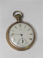 Antique A.W. Co Waltham Gold Pocket Watch