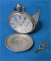 Antique Chopard Sterling Silver Pocket Watch
