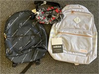New LOT Adidas & Kipling Backpack/Fannypack Set