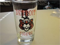 Vintage 1960's Detroit Tigers Drinking Glass