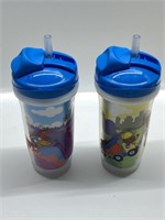 *2PCS LOT*PLAYETX BABY SIPSTER SPILLPROOF CUPS