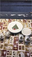 Christmas plate set