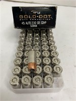 (50 Rds) 45 Auto Ammo 230 Gr GDHP