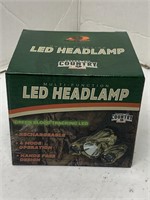 1300 Lumen Rechargeable LED Headlamp w/Green Light