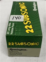 (500 Rds) .22 LR Ammo Subsonic HP 1050 FPS