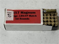 (50 Rds) 357 Magnum Ammo Factory Reloads