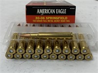 (20 Rds) 30-06 Springfield Ammo 150 Gr FMJ