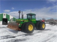 1977 John Deere 8630 4WD Tractor w/ Leon 14' Blade