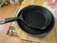 (2) GRISWOLD CAST IRON PANS