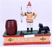 Cast Iron Trick Dog Bank