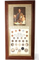 20TH CENTURY U.S. COIN SET IN FRAME 1900-1973